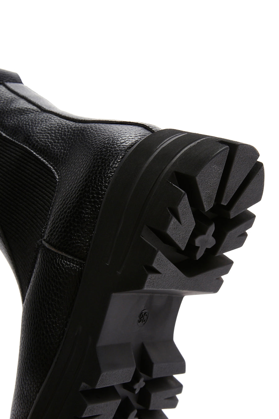 Women's Black Thick Soled Chelsea Boots