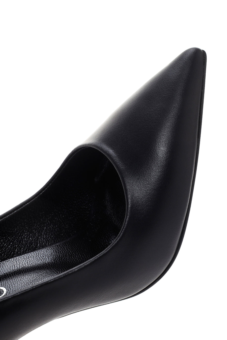 Women's Black Leather Stiletto