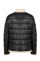 Zermatt Male Black Mandarin Collar Teddy Jacket | Derimod