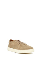 Erkek Bej Bağcıklı Süet Deri Sneaker | Derimod