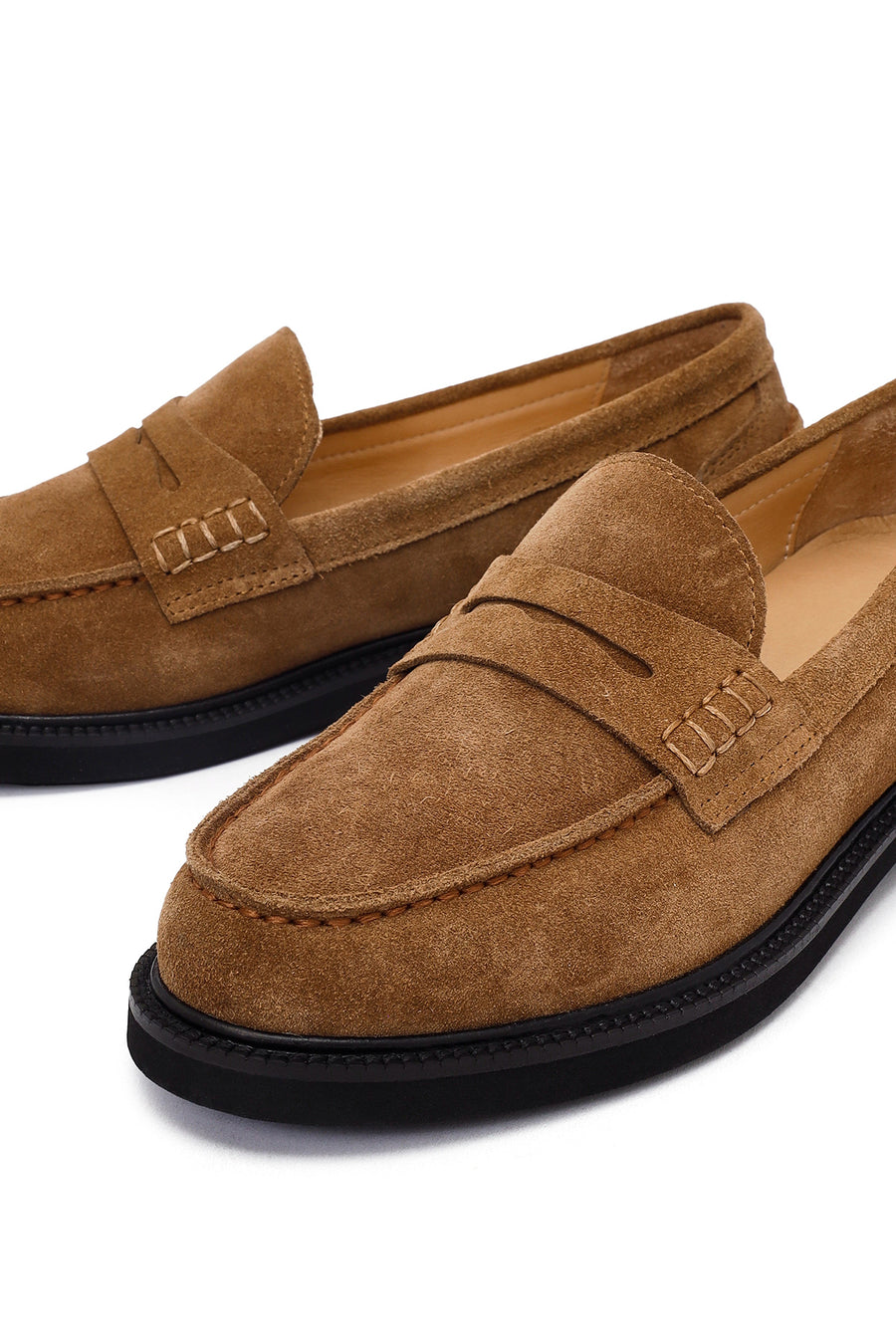 Woman Mink Suede Leather Masculine Loafer