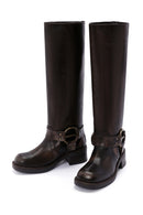 Women's Brown Leather Boots | Derimod