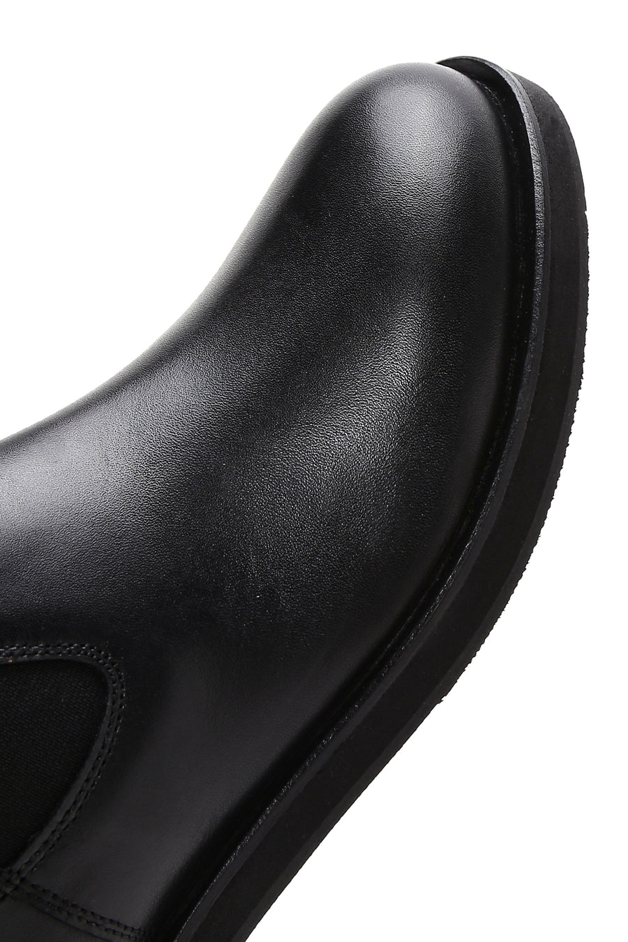 Male Black Leather Chelsea Boots