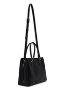 Woman Black Classic Shoulder Bag with Long Strap | Derimod