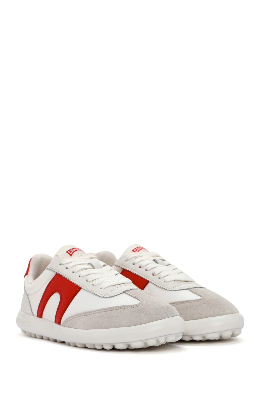Camper Women's White Pelotas XLite Lace-Up Leather Sneaker