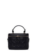 Woman Black Long-Strap Quilted Mini Shoulder Bag | Derimod
