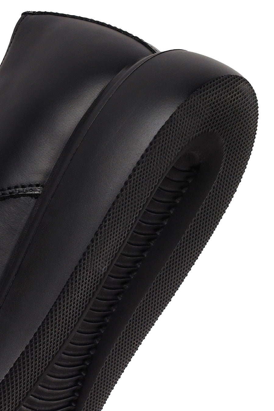 Male Black Lace-up Leather Casual Shoes