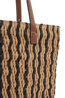 Women's Beige Straw Shoulder Bag | Derimod