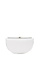Women's White Long Chain Strap Mini Evening Clutch Bag | Derimod