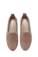 Kadın Vizon Süet Deri Comfort Loafer | Derimod