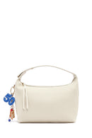 Women's Cream Long Strap Printed Charm Handbag | Derimod