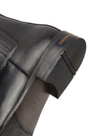 Male Black Leather Chelsea Boots | Derimod
