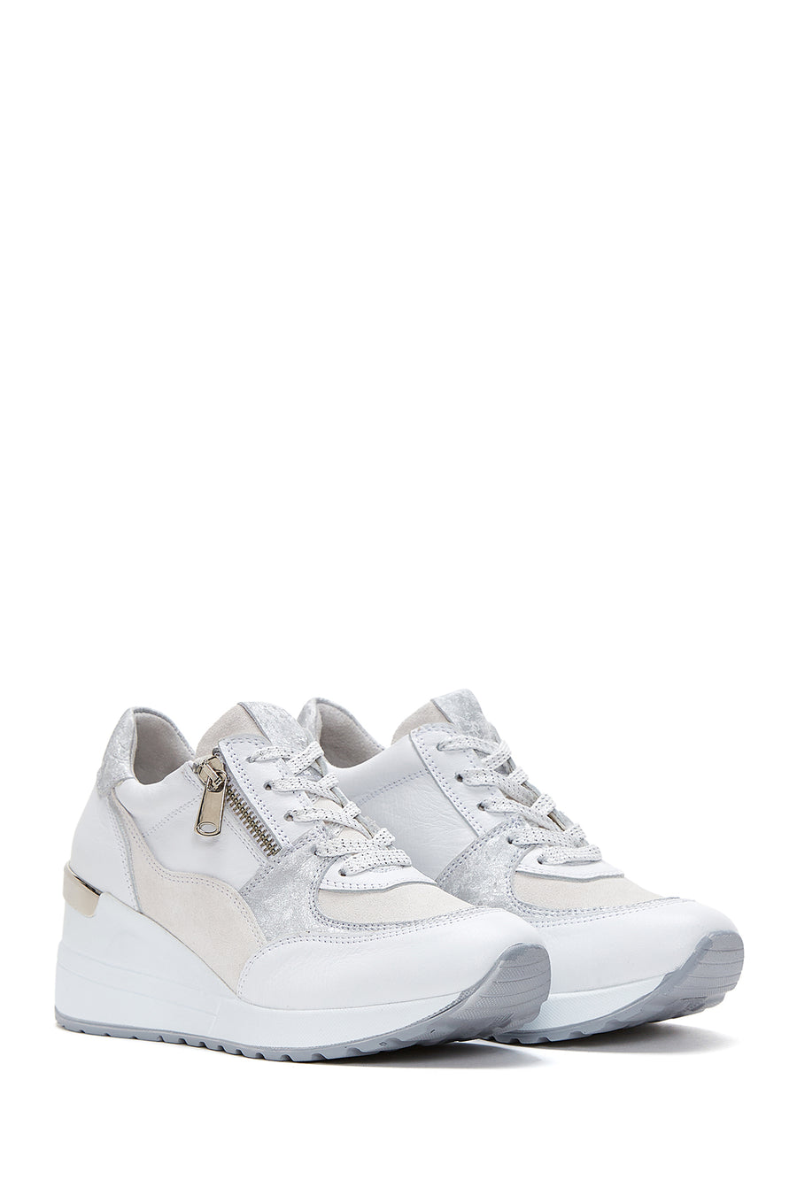 Kadın Deri Yüksek Taban Sneaker