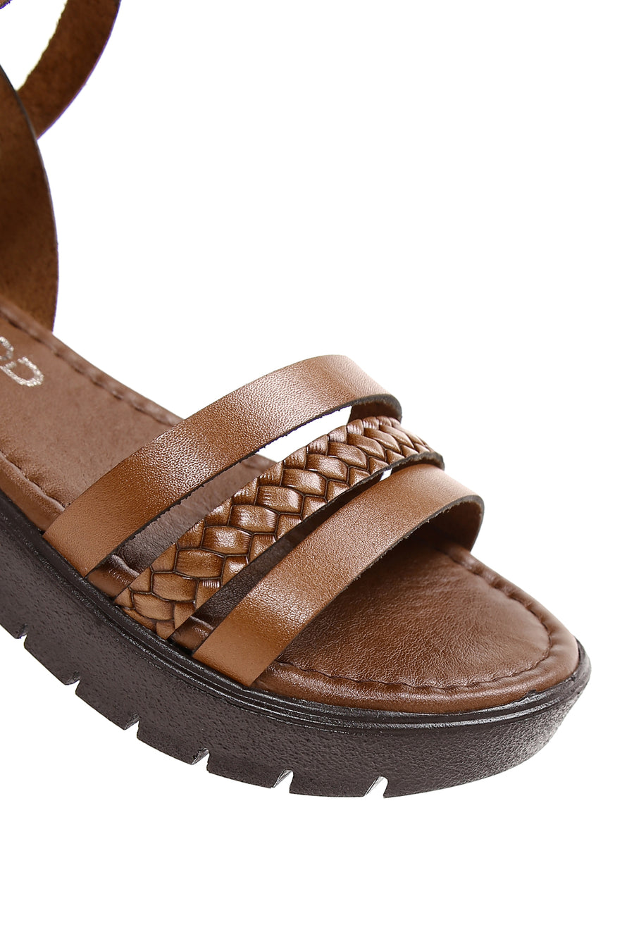 Women's Tan Ankle Strap Leather Bodrum Sandals