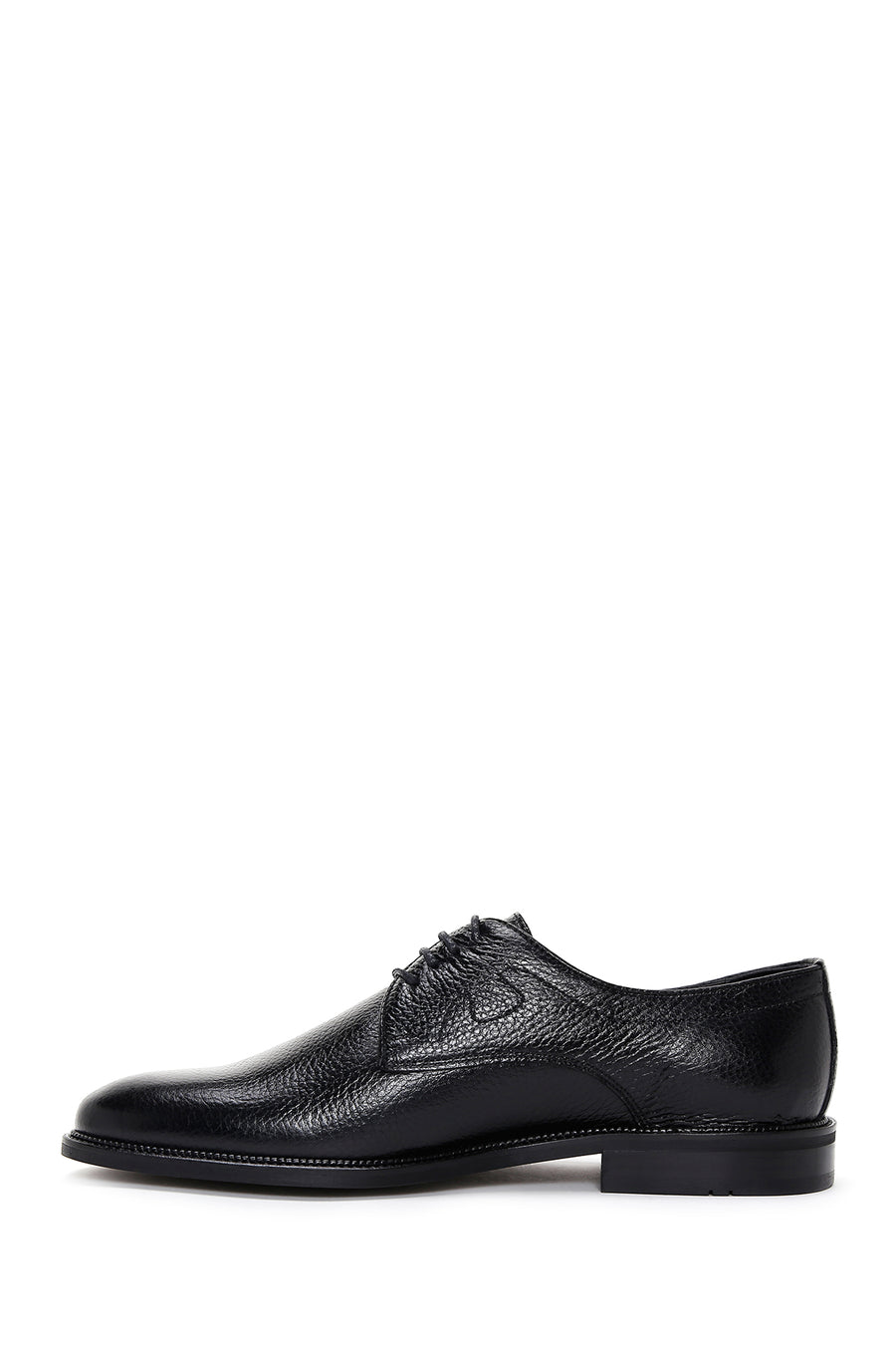 Men's Black Laced Leather Classic Shoes