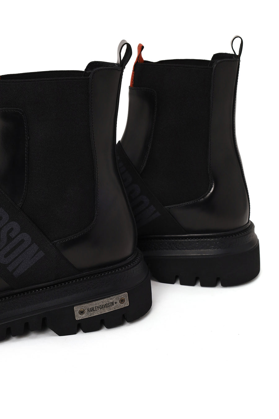 Harley Davidson Male Black Polperro Leather Chelsea Boots