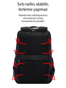 D-Pack Unisex Black Technological Fabric Hardcase Backpack | Derimod