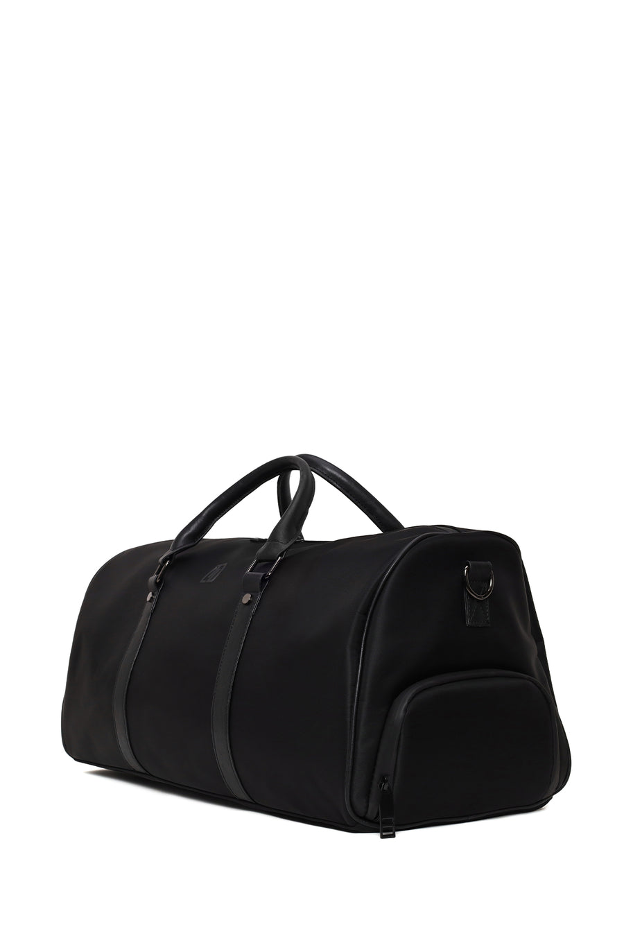 Unisex Black Long-Strap Trip Bag