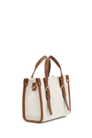 Women's Beige Long Strap Fabric Crossbody Bag | Derimod