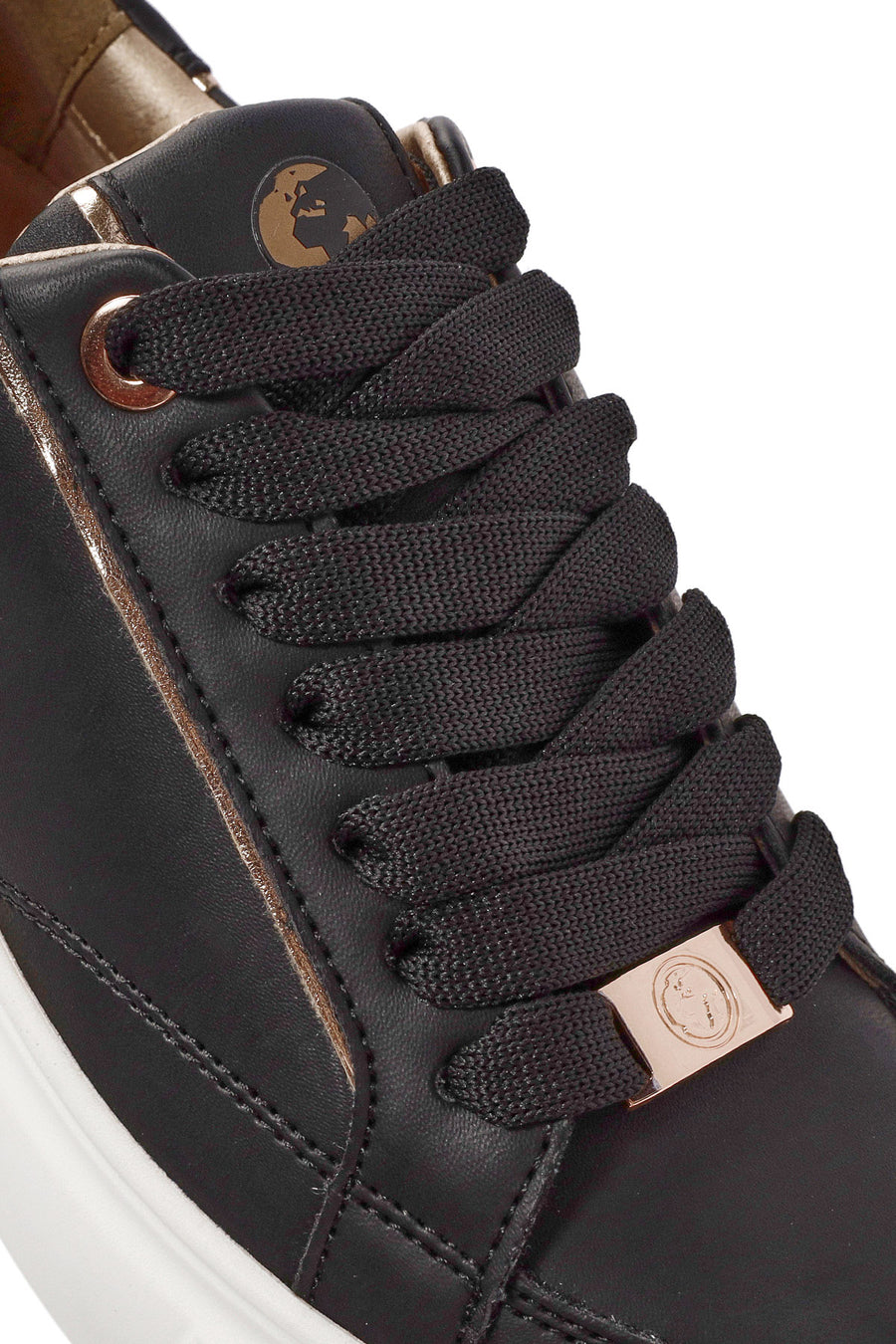 ACBC x Derimod Women's Black Lace-Up Chunky Sole Sneakers