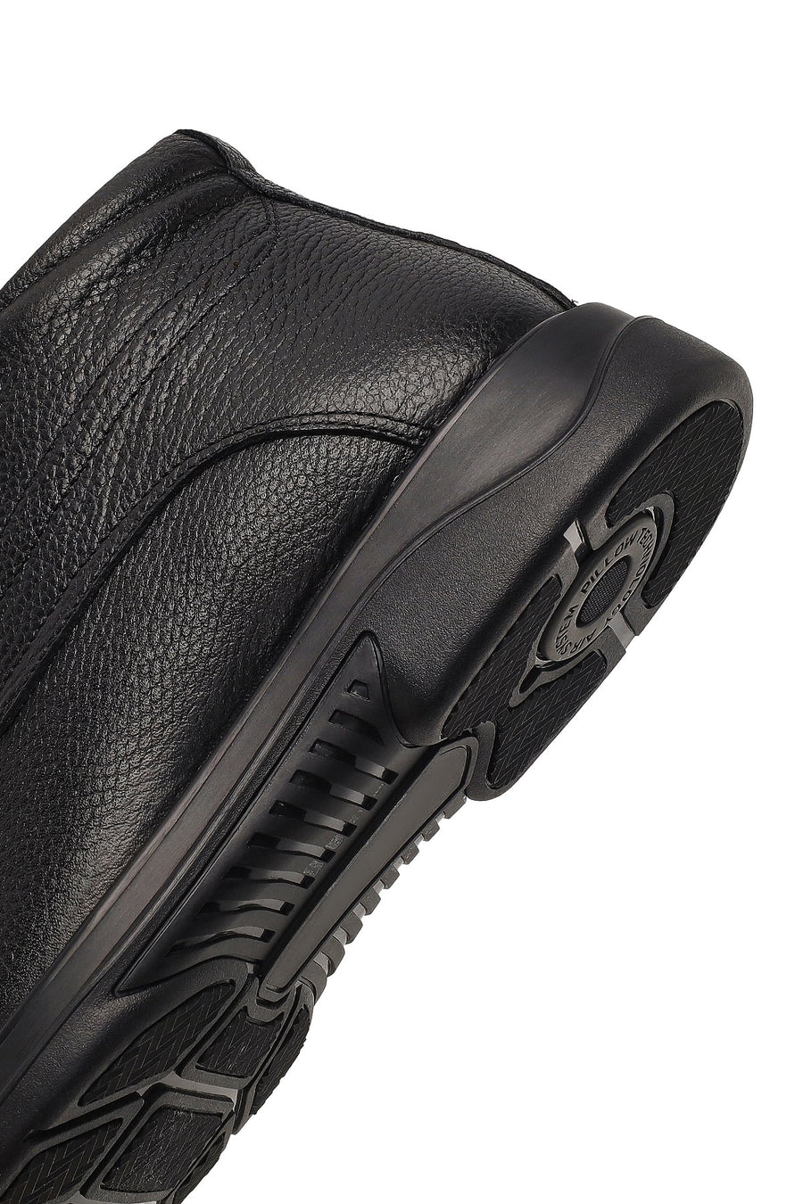 Male Black Zip Closure Leather Boots