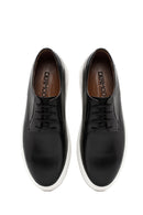 Men's Black Lace-up Leather Sneaker | Derimod