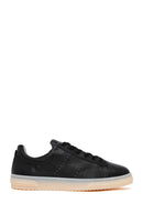 Kadın Siyah Bağcıklı Deri Sneaker | Derimod