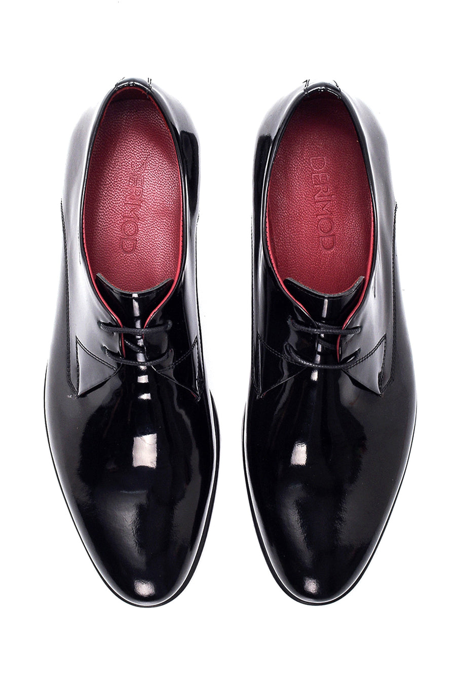 Men's Black Leather Patent Leather Classic Shoes