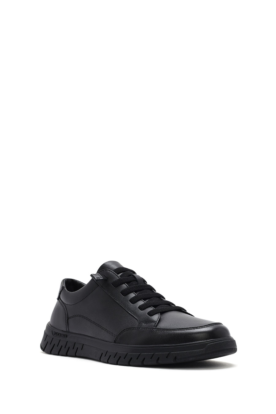 
Men's Black Lace-Up Leather Casual Shoes
