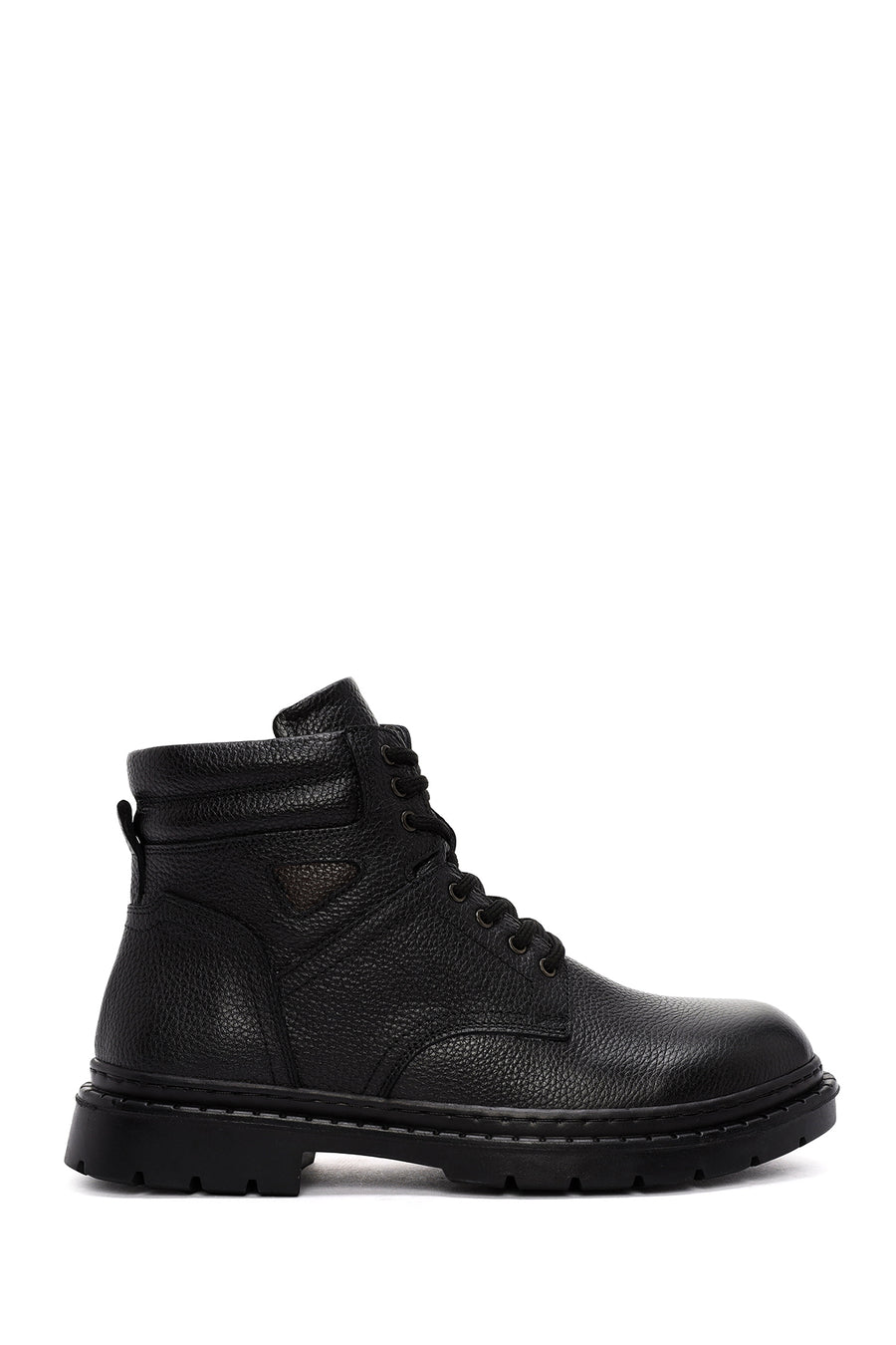 Men's Black Lace-Up Leather Casual Boots 25WFD7542FT | Derimod