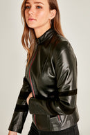 Capri Women's Leather Jacket | Derimod