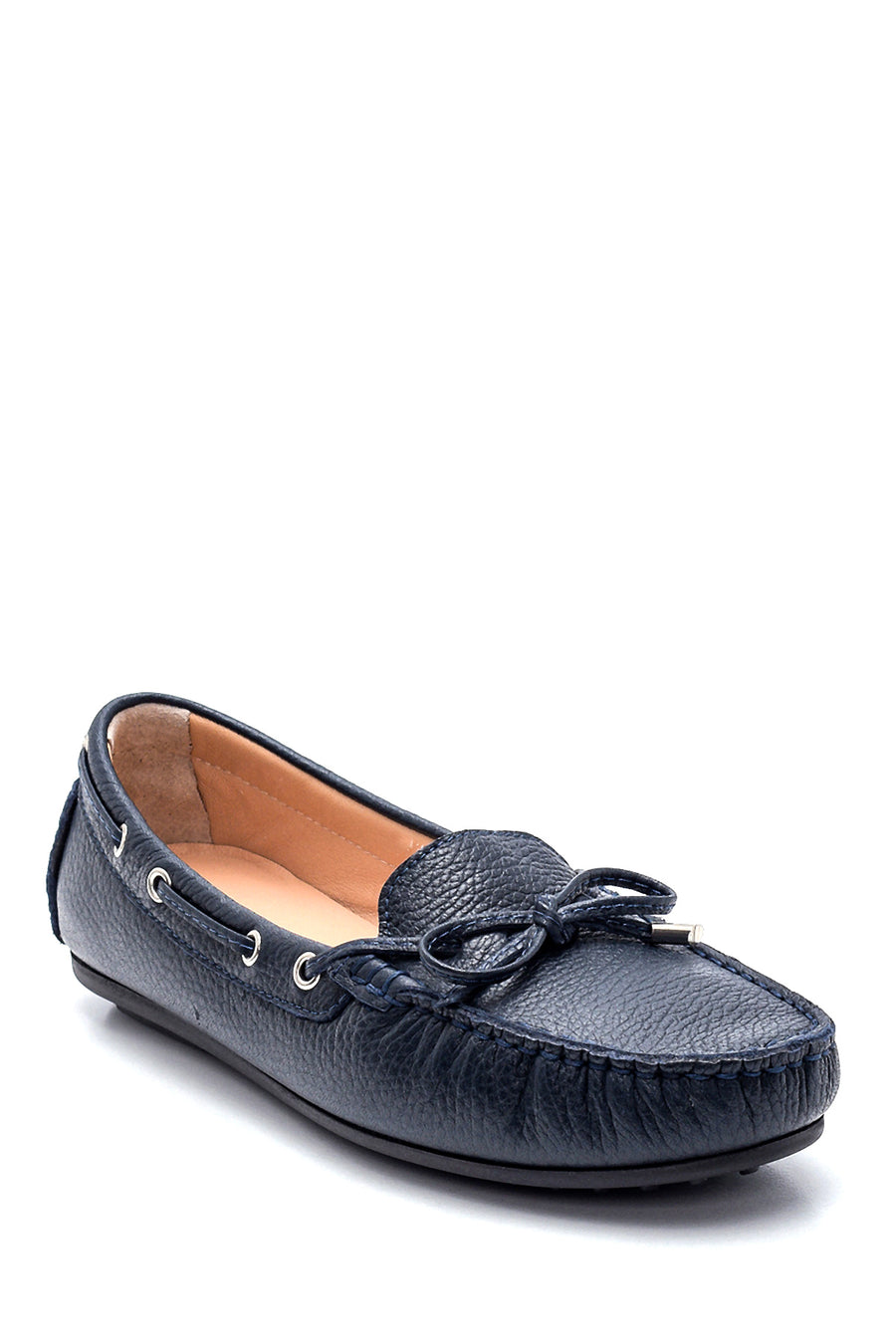 Women's Leather Bow Loafer