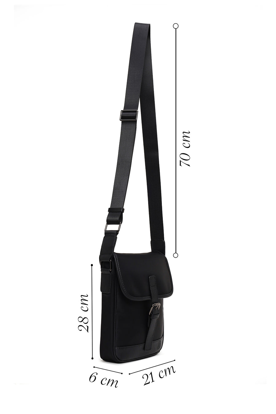 Male Black Messenger Bag