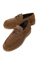 Woman Walnut Lace-Up Thick-Soled Suede Casual Shoes | Derimod