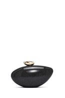 Women's Black Long Chain Strap Mini Evening Box Bag | Derimod