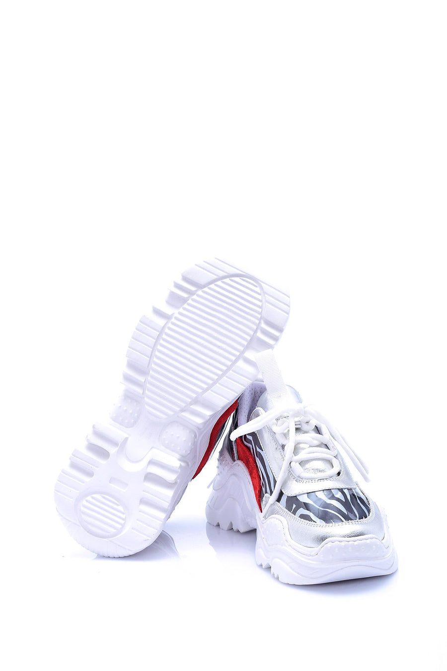 Women's Silver Detailed Sneaker