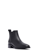 Woman Siyah Leather Chelsea Bot | Derimod