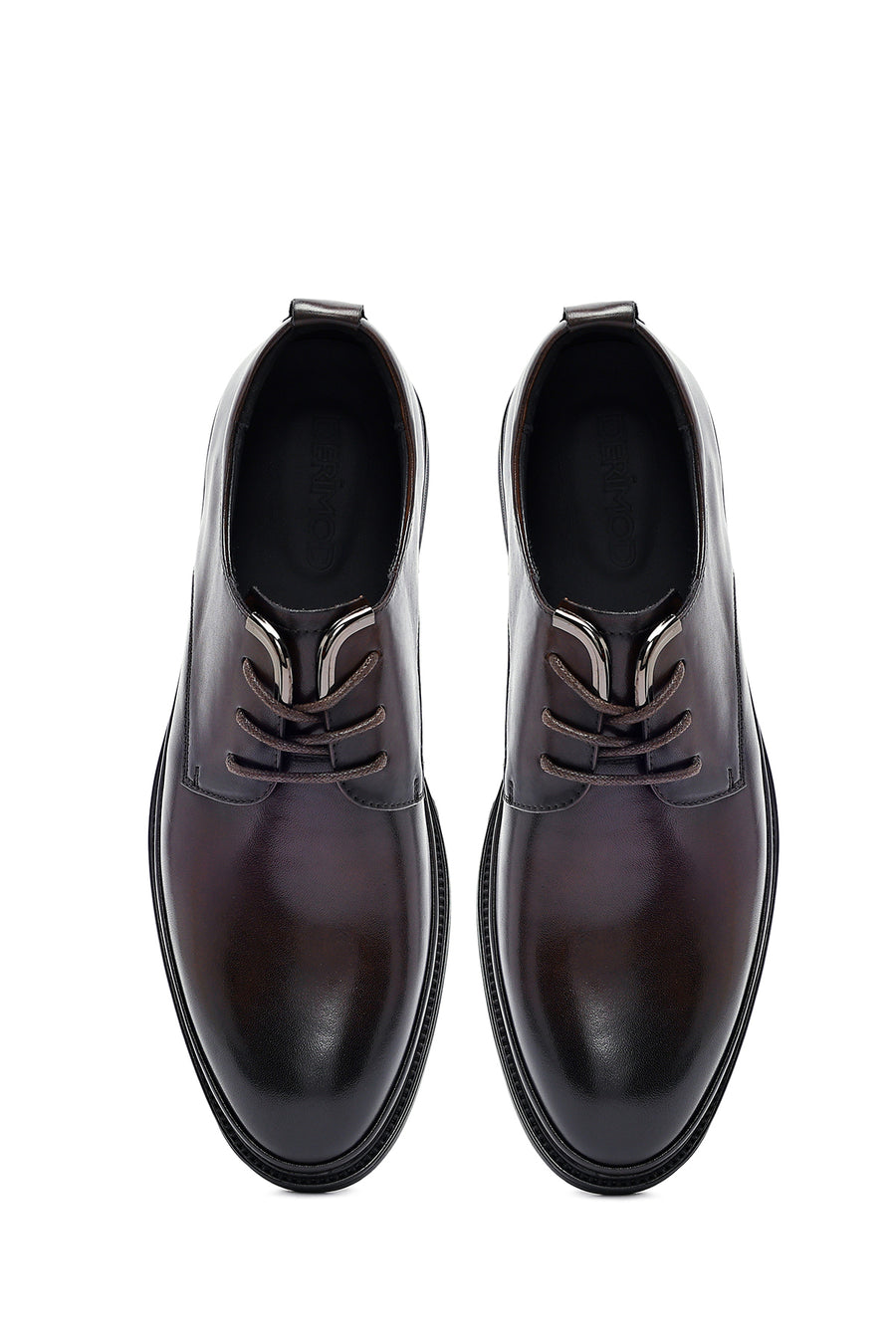 Male Brown Lace-up Leather Casual Shoes