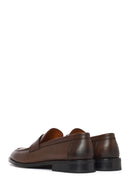 Erkek Kahverengi Deri Klasik Loafer | Derimod