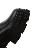 Women's Black Chunky Leather Chelsea Boots | Derimod
