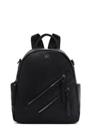 Woman Black Long-Strap Backpack | Derimod