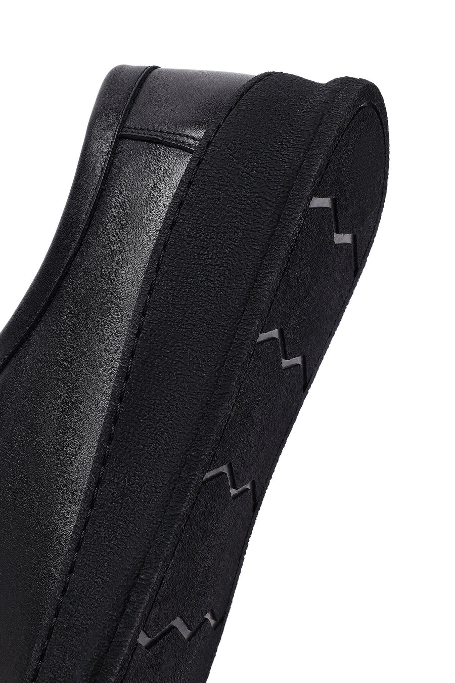 Male Black Leather Casual Shoes