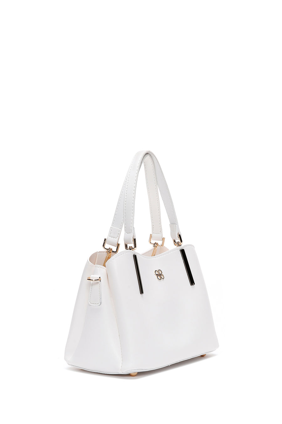 Women's White Long Strap Shoulder Bag