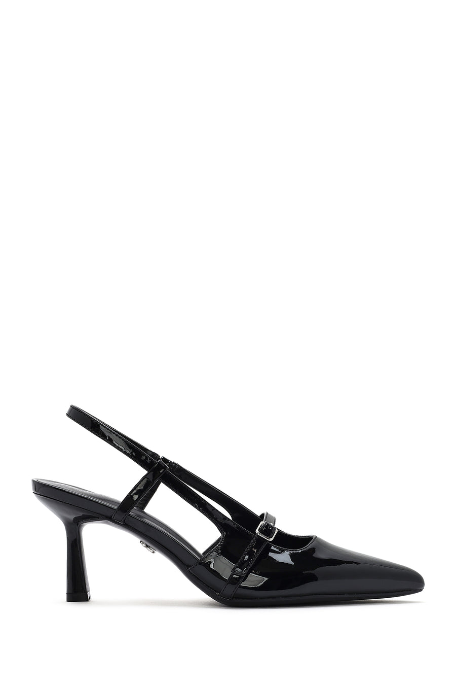 Women's Black Open Back Thin Heeled Shoes 25SFE493116 | Derimod
