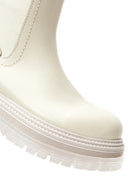 Women's Cream Leather Chelsea Boots | Derimod