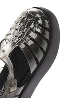 Women's Black Ankle Buckle Thick Soled Jelly Sandals | Derimod