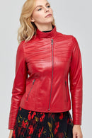Roman Women's Leather Jacket | Derimod