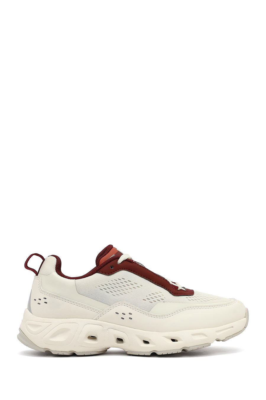 Derimod Studio Women's White Lace-Up Thick-Soled Sneaker 25AFD43526F | Derimod