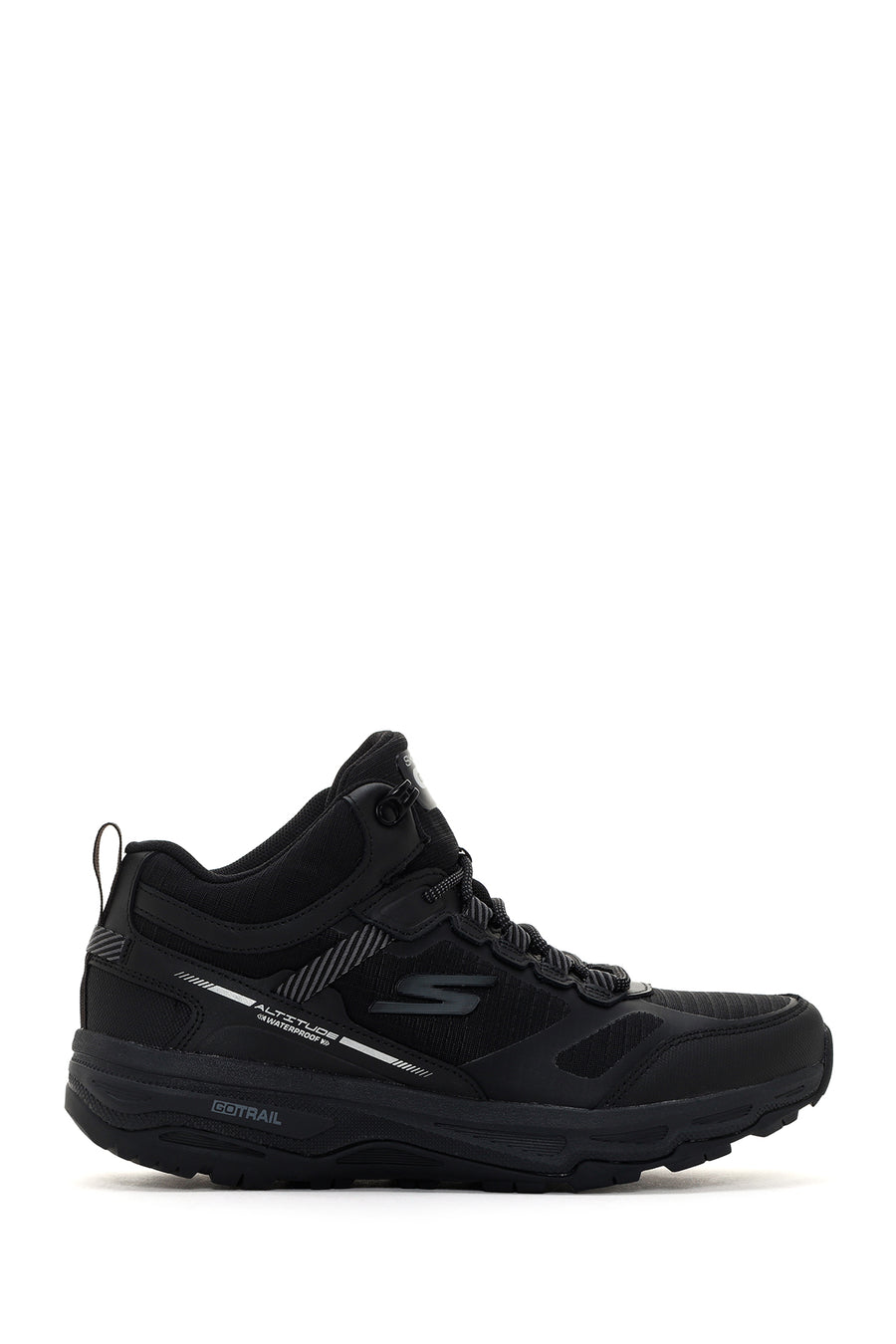Skechers Men's Black Go Run Trail Altitude-Water Thick Soled Sneaker 220573 BKGY | Derimod