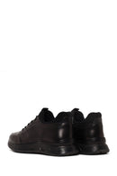 Derimod Fly Male Black Lace-Up Thick-Soled Leather Casual Sneaker | Derimod